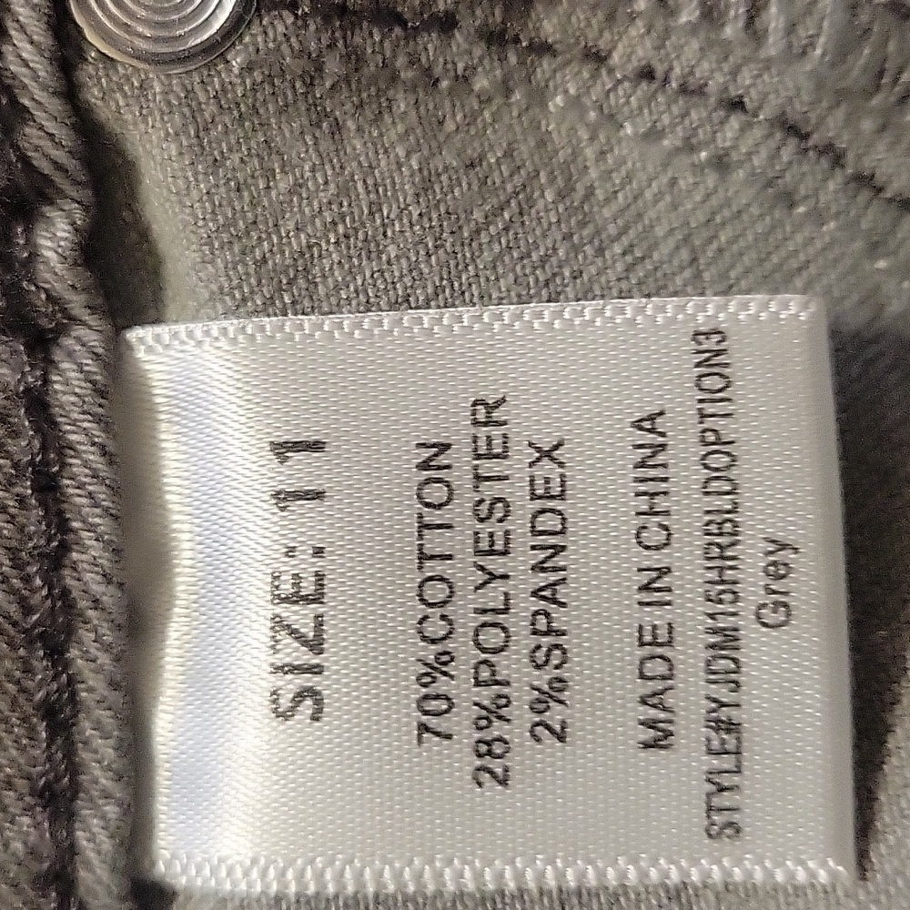 Fashion Nova Beacon Body Lifting Ripped High Rise Stretch Skinny Gray Denim SZ11 - Picture 13 of 14